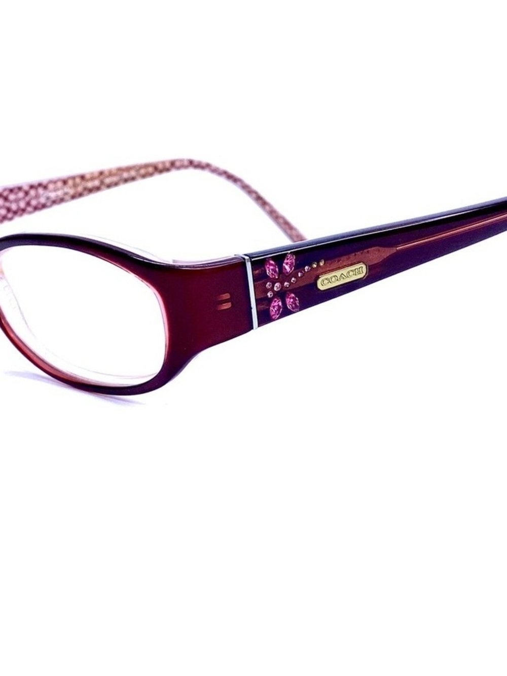 COACH Annabel 530 Burgundy 50 18 135 + .25 reader lenses w COACH case